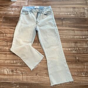 FRAME le crop mini boot fray jeans in Colorado SZ 28